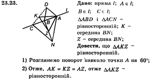 Геометрія 9 для класів з поглибленим вивченням математики Мерзляк А.Г., Полонський В.Б., Якір М.С. Задание 2323