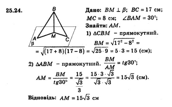 Геометрія 9 для класів з поглибленим вивченням математики Мерзляк А.Г., Полонський В.Б., Якір М.С. Задание 2524
