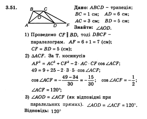 Геометрія 9 для класів з поглибленим вивченням математики Мерзляк А.Г., Полонський В.Б., Якір М.С. Задание 351