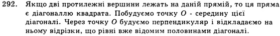 Геометрія 9 клас. Збірник задач і контрольних робіт Мерзляк А.Г., Полонський В.Б., Рабінович Ю.М., Якір М.С. Вариант 292