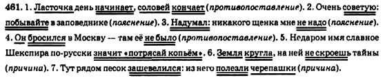 Русский язык 9 класс Полякова Т.М., Самонова Е.И., Приймак А.Н. Задание 461