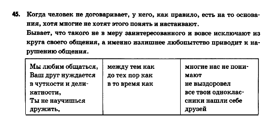Русский язык 9 класс Гудзик И.Ф. Задание 45