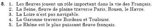 Французька мова, 9 клас О.Т. Тимченко Задание 8