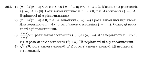 Алгебра 10 клас (Академічний рівень) Мерзляк А.Г. Задание 204