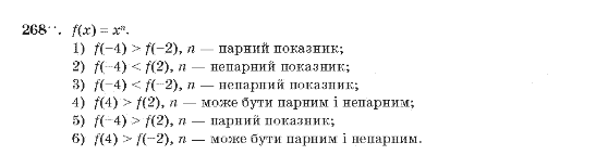 Алгебра 10 клас (Академічний рівень) Мерзляк А.Г. Задание 268