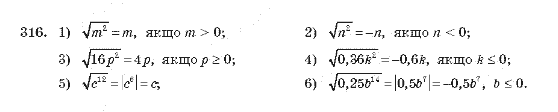 Алгебра 10 клас (Академічний рівень) Мерзляк А.Г. Задание 316
