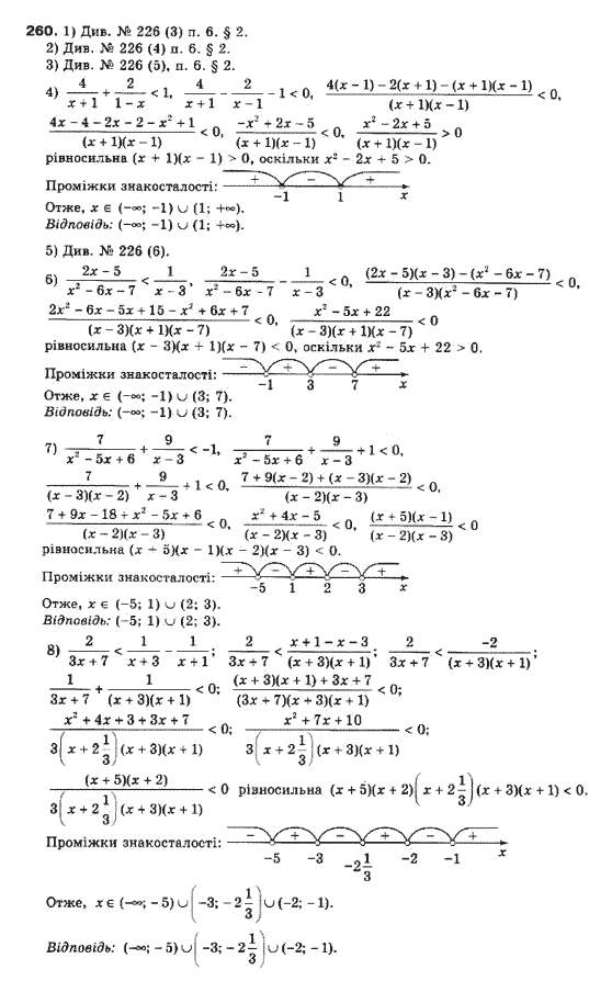 Алгебра 10 клас (Профільний рівень) Мерзляк А.Г., Номіровський Д,А., Полонський В.Б., Якір М.С. Задание 260