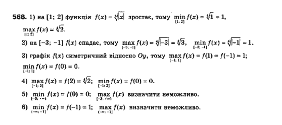 Алгебра 10 клас (Профільний рівень) Мерзляк А.Г., Номіровський Д,А., Полонський В.Б., Якір М.С. Задание 568