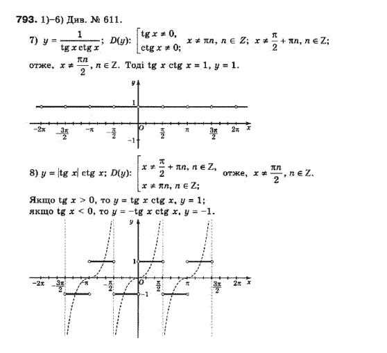 Алгебра 10 клас (Профільний рівень) Мерзляк А.Г., Номіровський Д,А., Полонський В.Б., Якір М.С. Задание 793