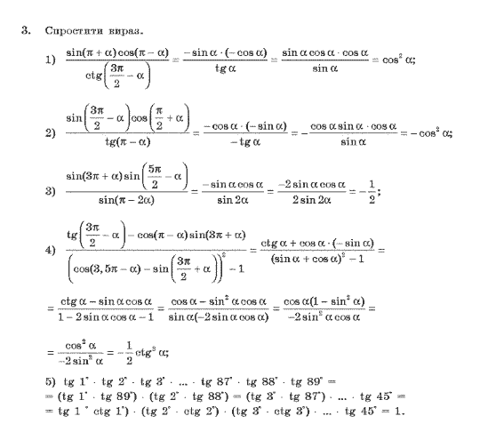 Алгебра 10 клас (Профільний рівень) Нелін Є.П. Задание 3