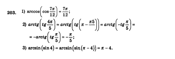 Алгебра і початки аналізу (збірник задач і контрольних робіт) Мерзляк А.Г., Полонський В.Б., Рабінович Ю.М., Якір М.С. Вариант 203