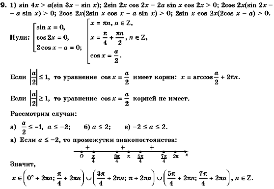 Алгебра 10 класс. Академический уровень (для русских школ) Нелин Е.П. Задание 9