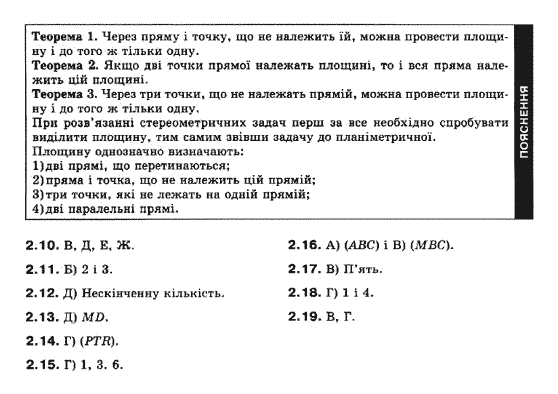 Геометрія 10 клас (Академічний рівень) Біляніна О.Я., Біляніна Г.І., Швець В.О. Задание 210219