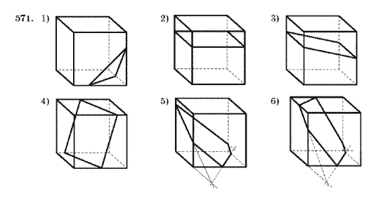 Геометрія 10 клас Бурда М.І., Тарасенкова Н.А. Задание 571