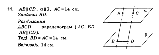 Геометрія 10 клас. Збірник задач і контрольних робіт з геометрії Мерзляк А.Г., Полонський В.Б., Рабінович Ю.М., Якір М.С. Вариант 11