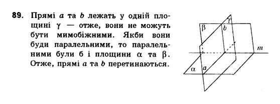 Геометрія 10 клас. Збірник задач і контрольних робіт з геометрії Мерзляк А.Г., Полонський В.Б., Рабінович Ю.М., Якір М.С. Вариант 89