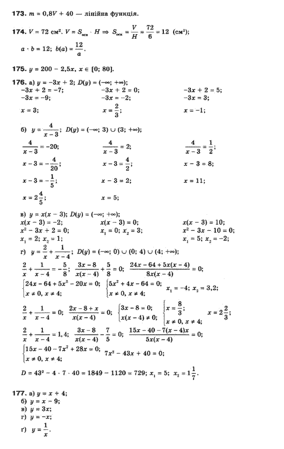 Математика (рівень стандарту) Бевз Г.П., Бевз В.Г., Владімірова Н.Г. Задание 173177