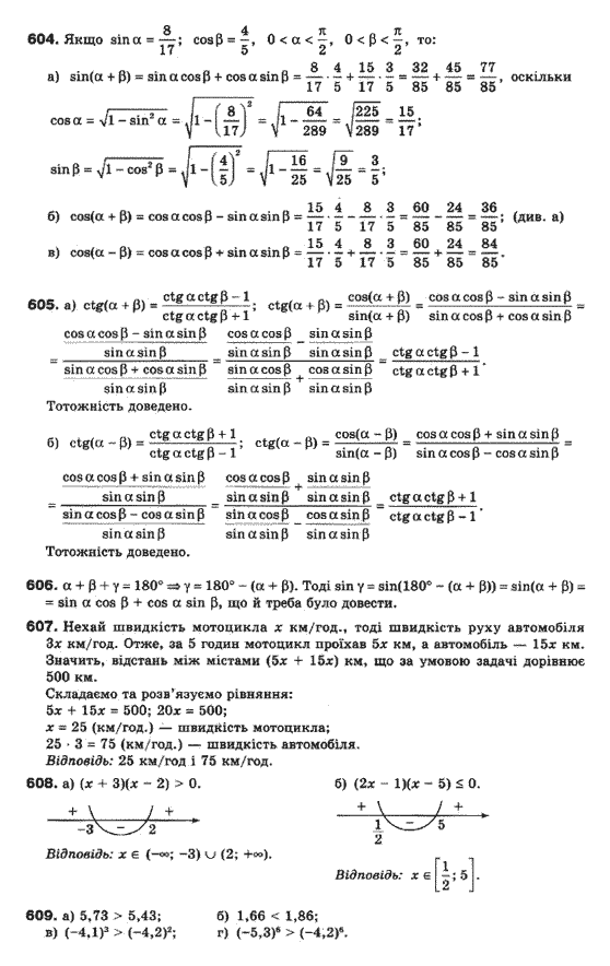 Математика (рівень стандарту) Бевз Г.П., Бевз В.Г., Владімірова Н.Г. Задание 604609