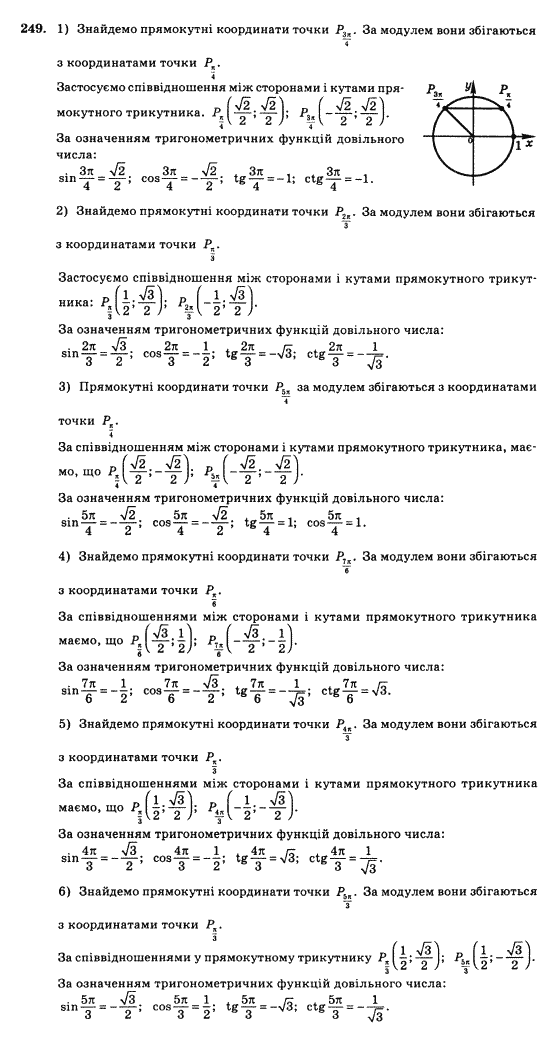 Математика Афанасьєва О.М. Задание 249
