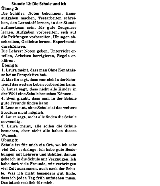 Німецька мова 10 клас С.І. Сотникова, Г.В. Гоголєва Задание 12