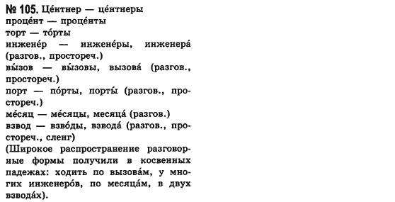 Русский язык (уровень стандарта) Баландина Н.Ф., Дегтярёва К.В. Задание 105