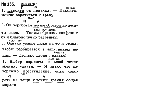 Русский язык (уровень стандарта) Баландина Н.Ф., Дегтярёва К.В. Задание 255