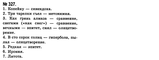Русский язык (уровень стандарта) Баландина Н.Ф., Дегтярёва К.В. Задание 327