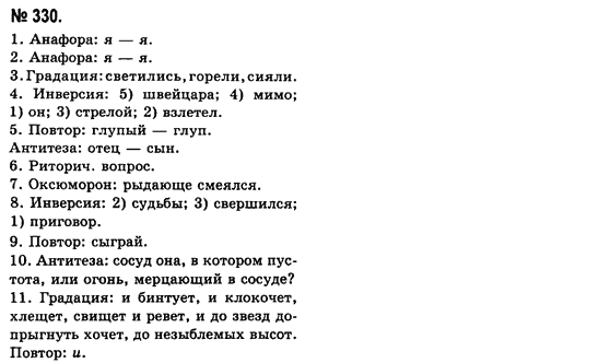 Русский язык (уровень стандарта) Баландина Н.Ф., Дегтярёва К.В. Задание 330