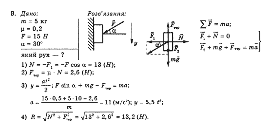 Фізика 10 клас Засєкіна Т.М. Задание 9
