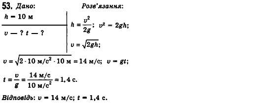 Фізика 10 клас (рівень стандарту) Сиротюк В.Д., Баштовий В.І. Задание 53