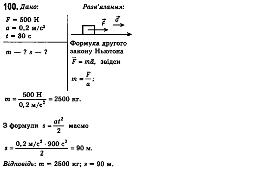 Фізика 10 клас (рівень стандарту) Сиротюк В.Д., Баштовий В.І. Задание 100