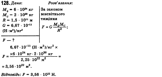 Фізика 10 клас (рівень стандарту) Сиротюк В.Д., Баштовий В.І. Задание 128