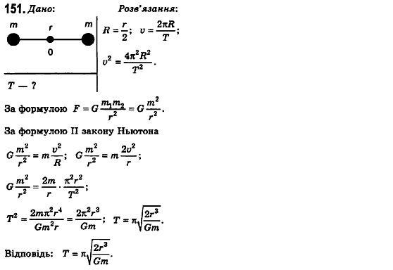 Фізика 10 клас (рівень стандарту) Сиротюк В.Д., Баштовий В.І. Задание 151