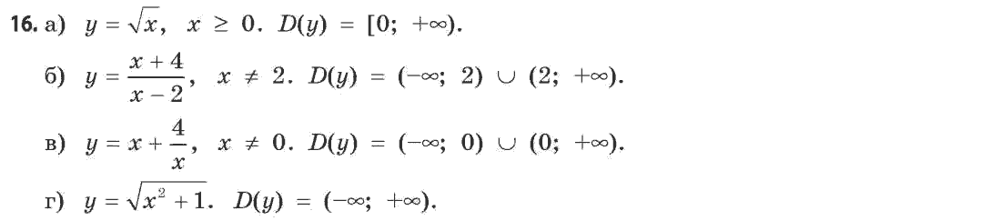 Математика (академічний рівень) Бевз Г.П., Бевз В.Г. Задание 16