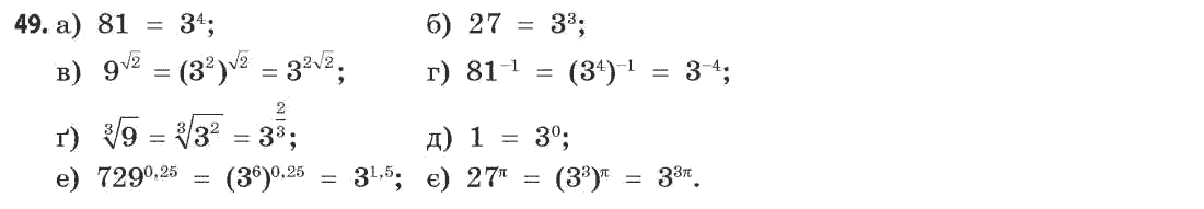 Математика (академічний рівень) Бевз Г.П., Бевз В.Г. Задание 49