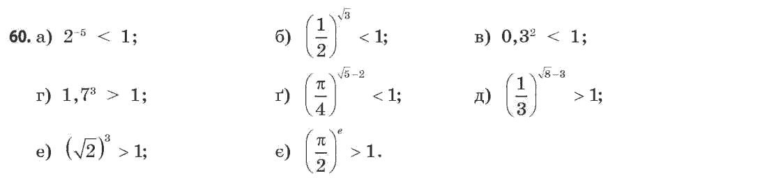 Математика (академічний рівень) Бевз Г.П., Бевз В.Г. Задание 60