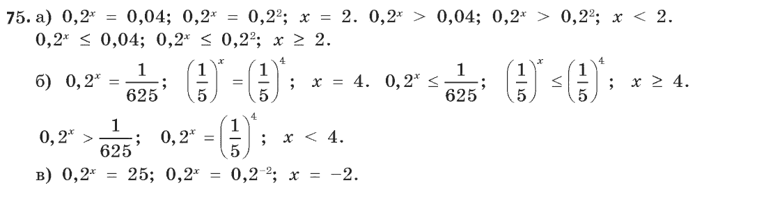 Математика (академічний рівень) Бевз Г.П., Бевз В.Г. Задание 75