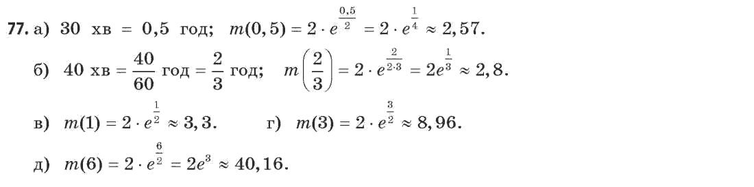 Математика (академічний рівень) Бевз Г.П., Бевз В.Г. Задание 77