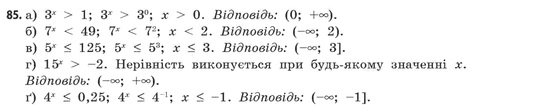 Математика (академічний рівень) Бевз Г.П., Бевз В.Г. Задание 85