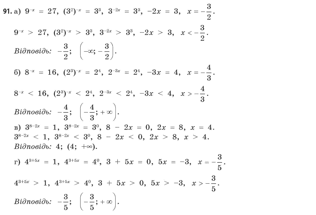 Математика (академічний рівень) Бевз Г.П., Бевз В.Г. Задание 91