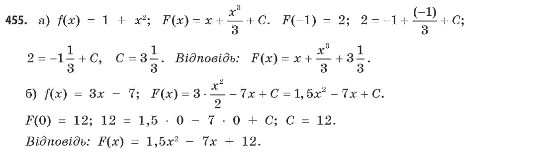 Математика (академічний рівень) Бевз Г.П., Бевз В.Г. Задание 455