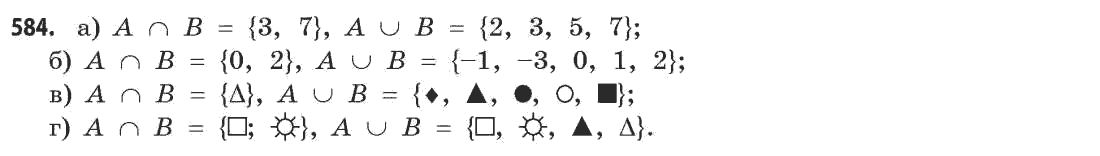 Математика (академічний рівень) Бевз Г.П., Бевз В.Г. Задание 584