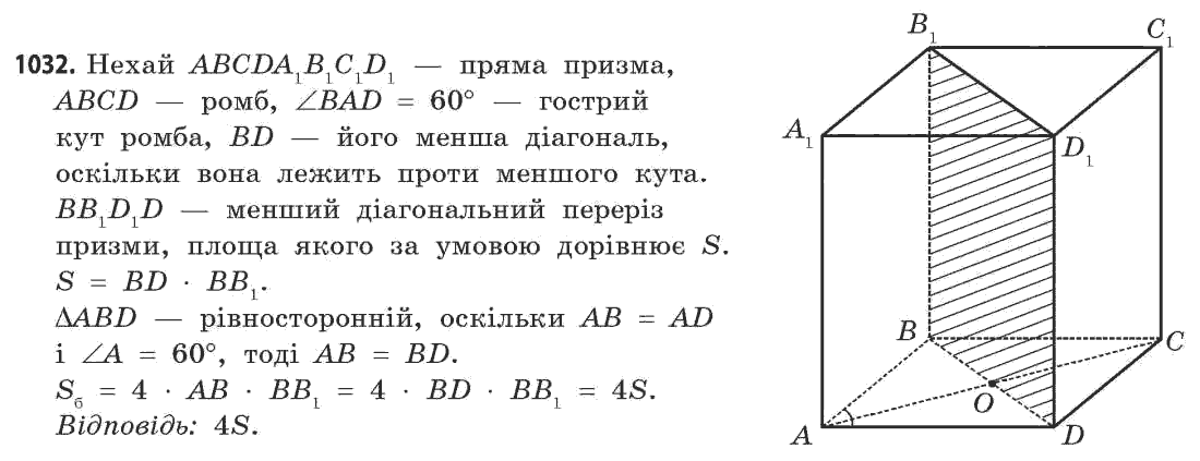 Математика (академічний рівень) Бевз Г.П., Бевз В.Г. Задание 1032