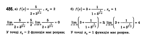 Математика (рівень стандарту) Бевз Г.П., Бевз В.Г., Владімірова Н.Г. Задание 486