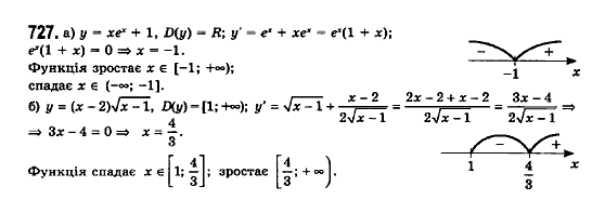 Математика (рівень стандарту) Бевз Г.П., Бевз В.Г., Владімірова Н.Г. Задание 727