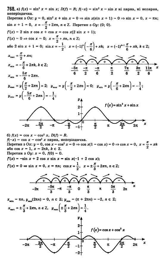 Математика (рівень стандарту) Бевз Г.П., Бевз В.Г., Владімірова Н.Г. Страница 768