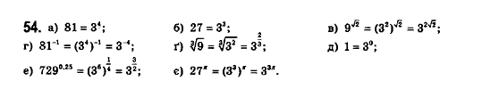 Математика (рівень стандарту) Бевз Г.П., Бевз В.Г., Владімірова Н.Г. Задание 54