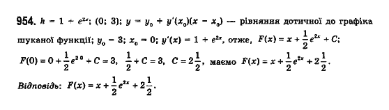 Математика (рівень стандарту) Бевз Г.П., Бевз В.Г., Владімірова Н.Г. Задание 954