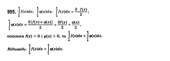 Математика (рівень стандарту) Бевз Г.П., Бевз В.Г., Владімірова Н.Г. Задание 995