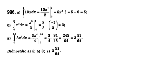 Математика (рівень стандарту) Бевз Г.П., Бевз В.Г., Владімірова Н.Г. Задание 996